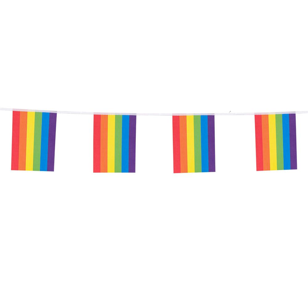 Flaggbanner, regnbue - 3 meter