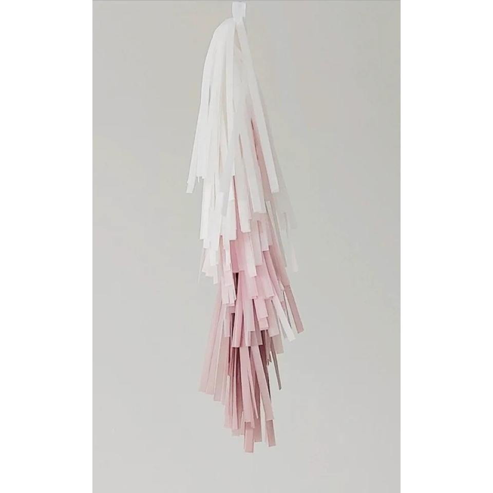 Ballonghale tassels, 35 cm - Gammelrosa