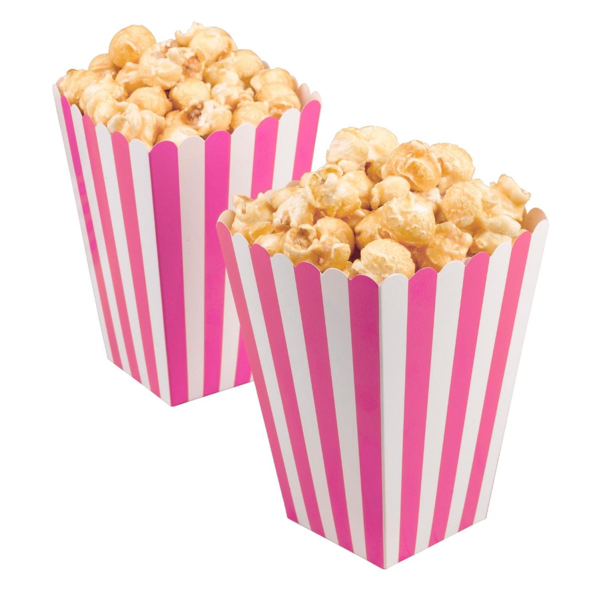 Snacksbokser rosa og hvit – 8 stk