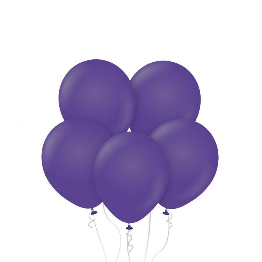 Ballonger, mørk lilla - 10 stk