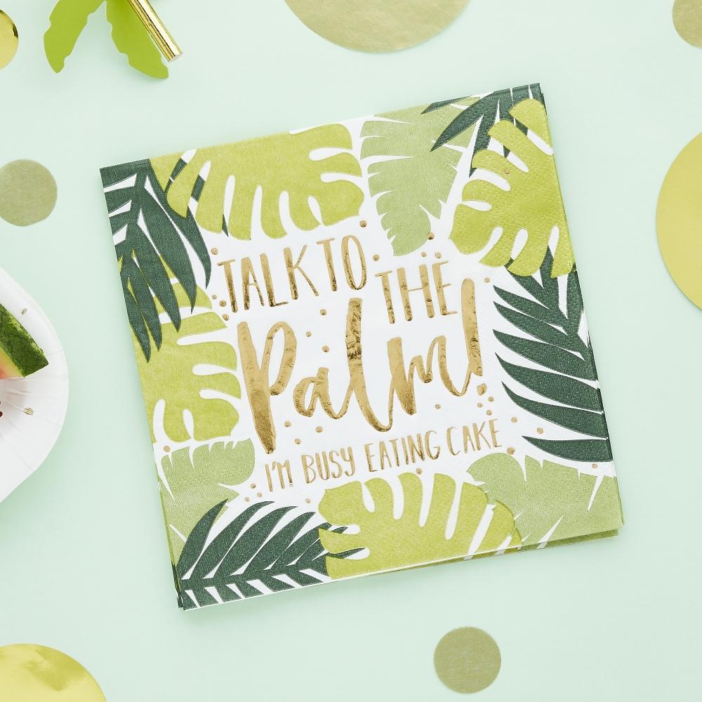 Servietter, talk to the palm – 20 stk