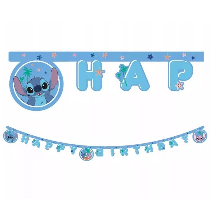 Bursdagsbanner, Stitch - 2m