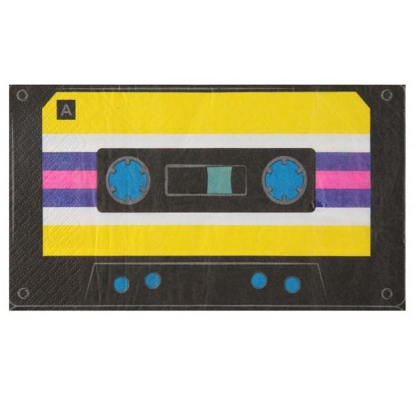 Servietter, retro VHS – 20 stk