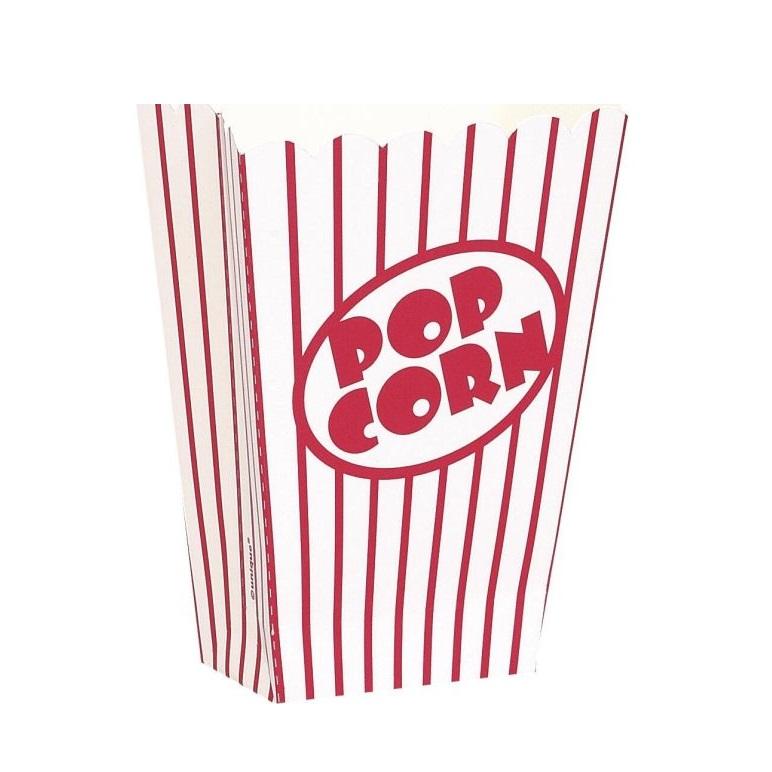 Snacksbokser, Popcorn retro - 8 stk