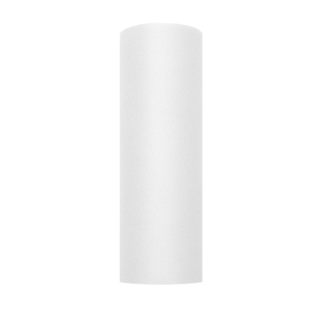 Tyll på rull 15 cm, hvit - 9 meter