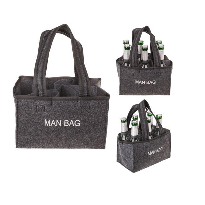 Manbag - plass til 6 flasker