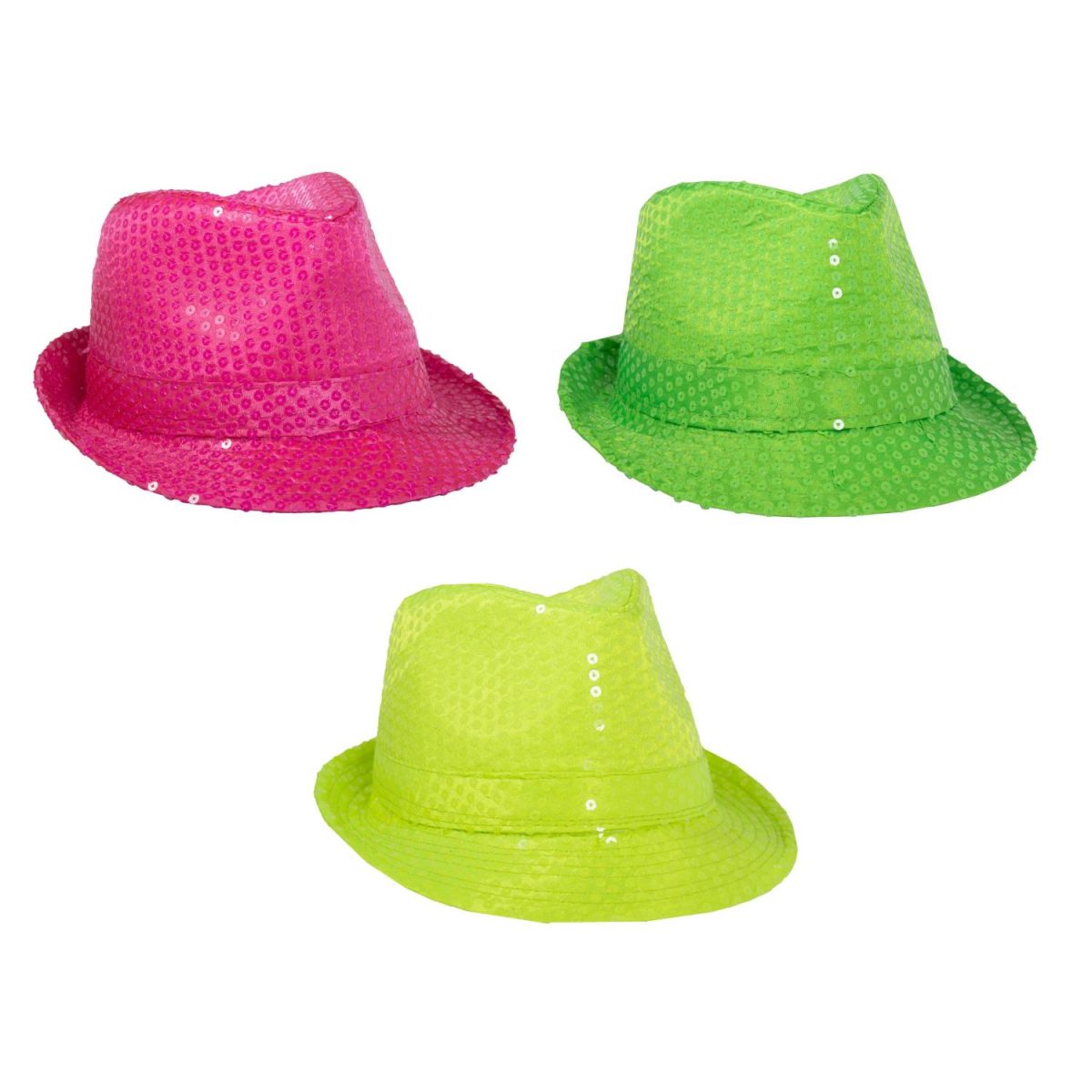Paljetthatt UV neon