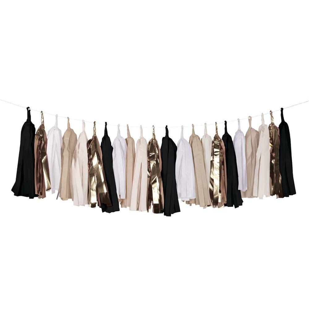 Girlander tassel - elegant svart