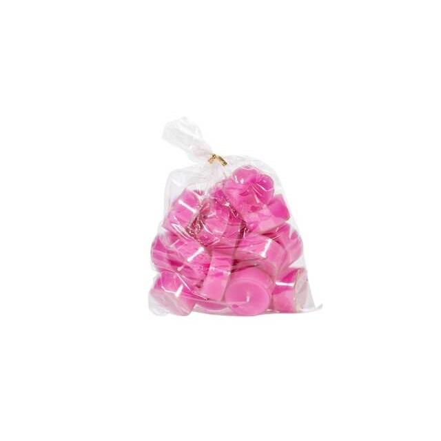 Telys, 20 stk - Mørk rosa