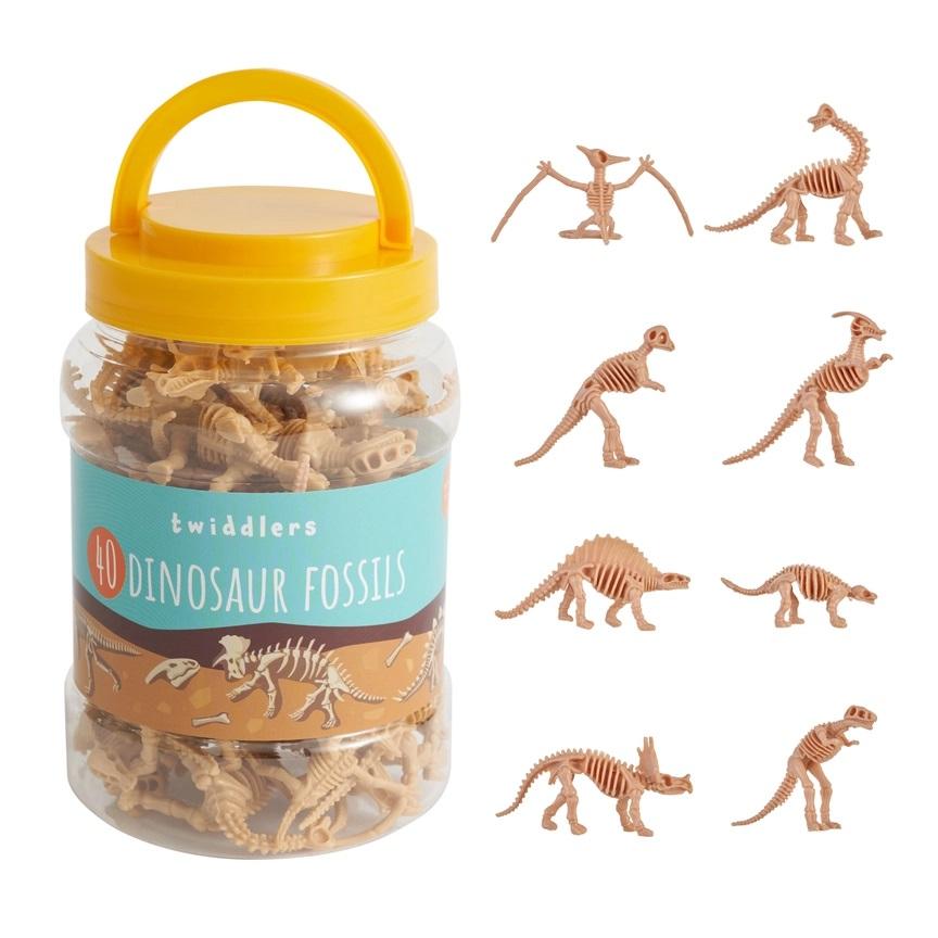 Dinosaurskjeletter små - 40 stk
