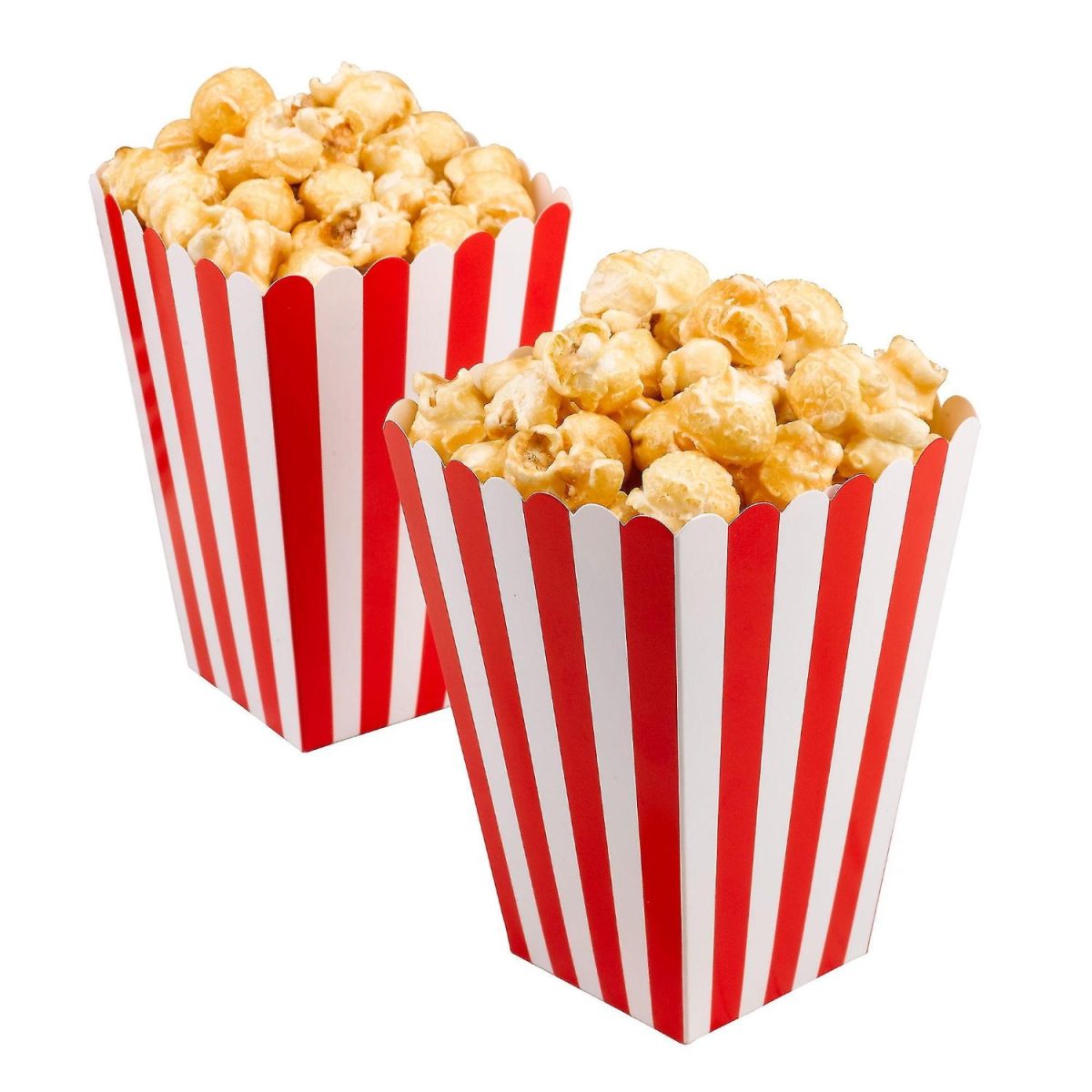 Snacksbokser rød og hvit – 8 stk