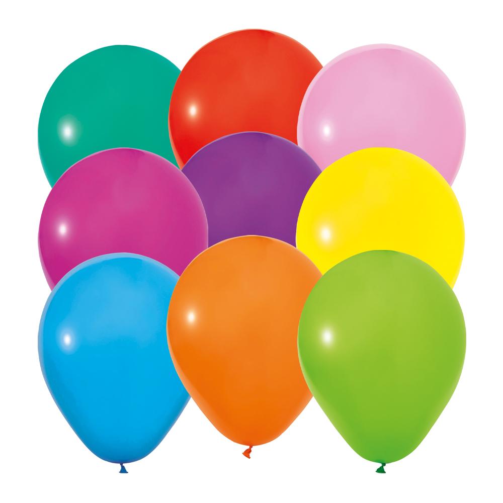 Ballonger, fargemiks - 10 stk