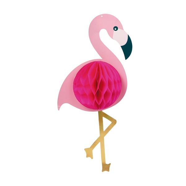 Honeycomb, flamingo - 52x24 cm