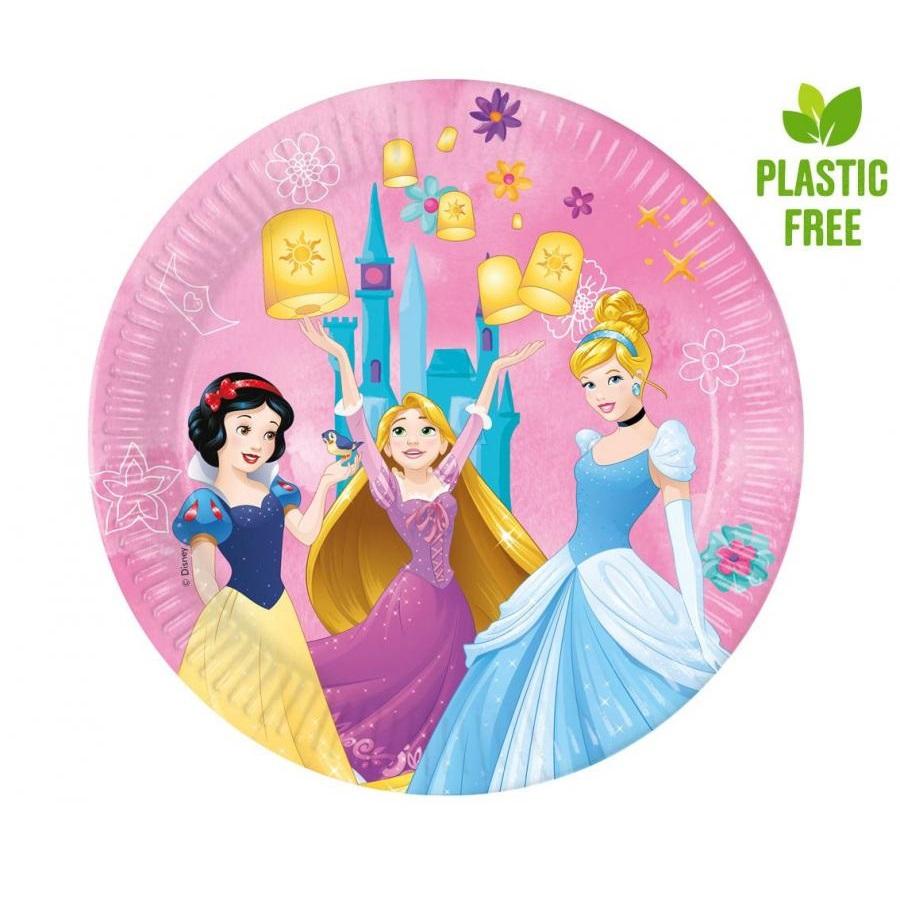 Papptallerkener, Disney prinsesser - 8 stk