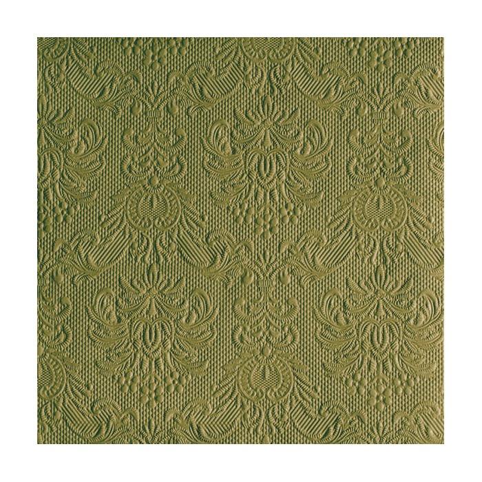 Servietter kaffe, elegance olivengrønn – 15 stk