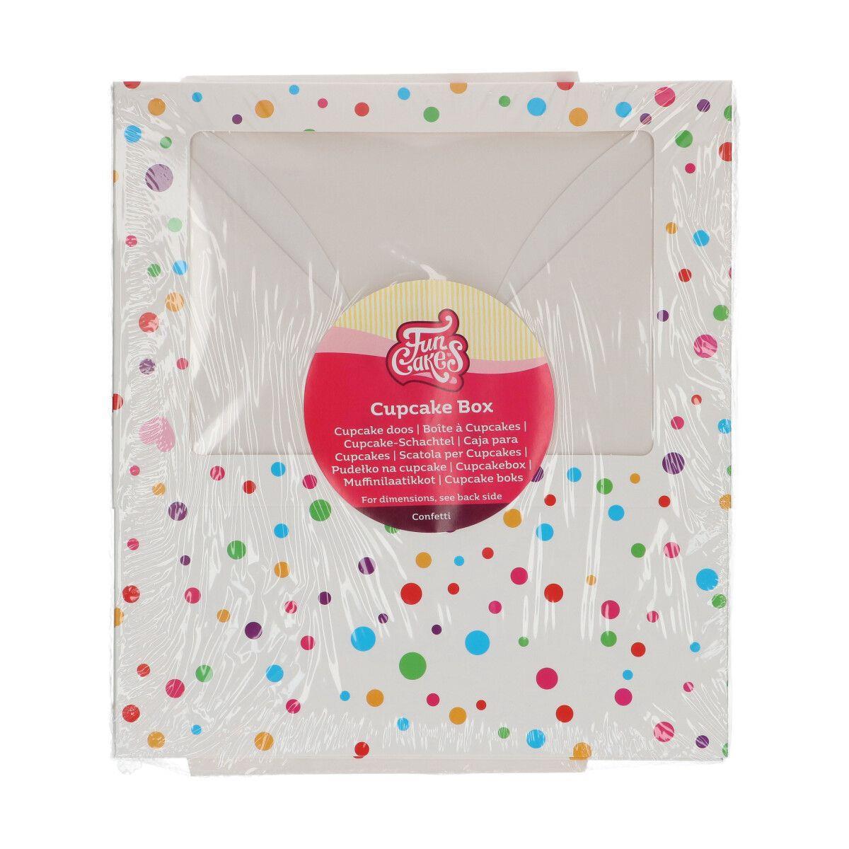 Cupcakes-esker konfetti, for 6 stor/12mini - 3pk