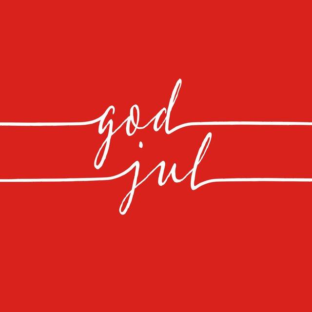 Servietter rød, god jul - 20 stk