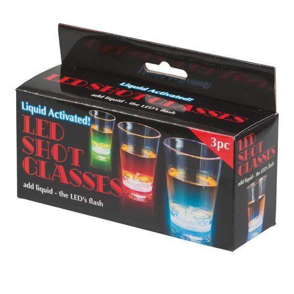 LED Shotglass – 3 stk