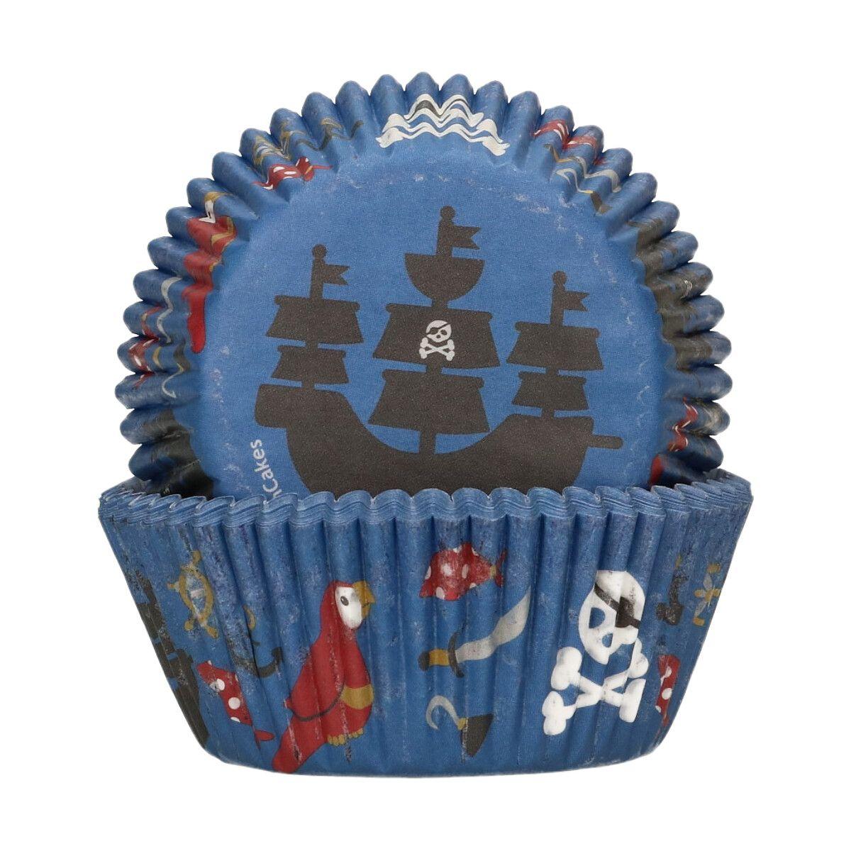 Cupcakeformer, pirater – 48 stk