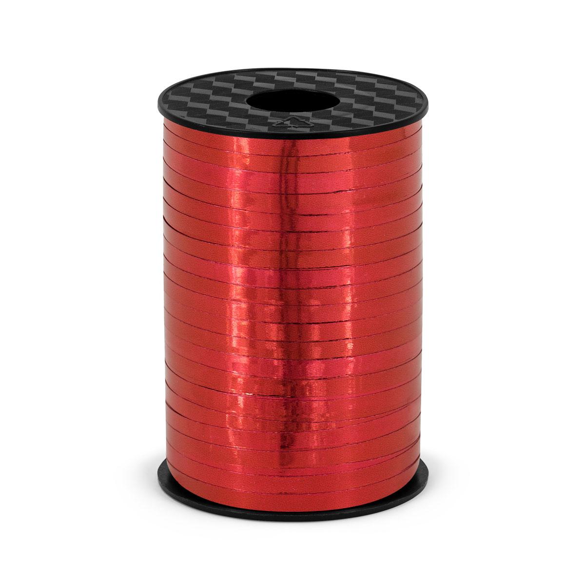 Ballongbånd, metallic rødt - 225 meter
