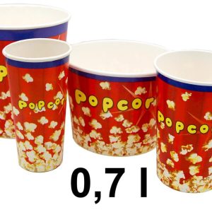Popcornbeger 0,7 liter - 50 stk