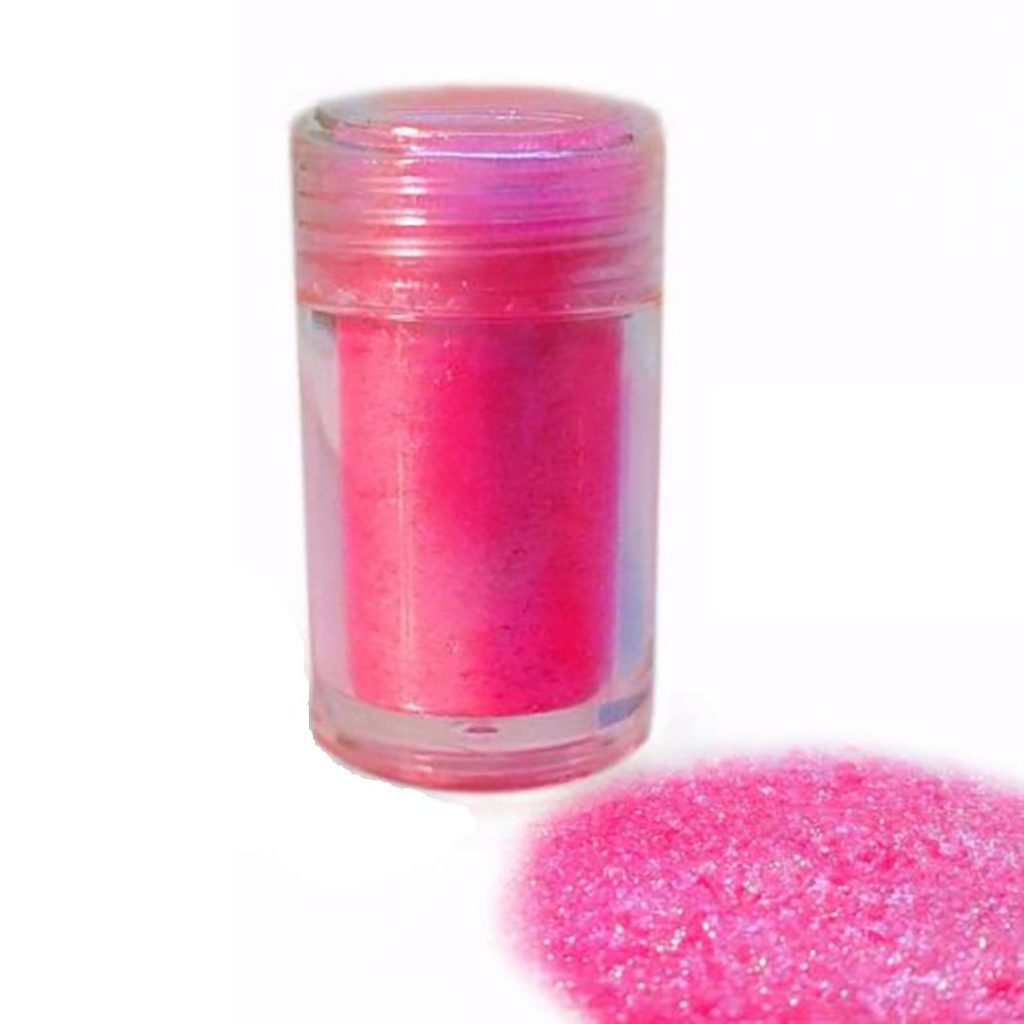 Spiselig glitter - Mørk rosa