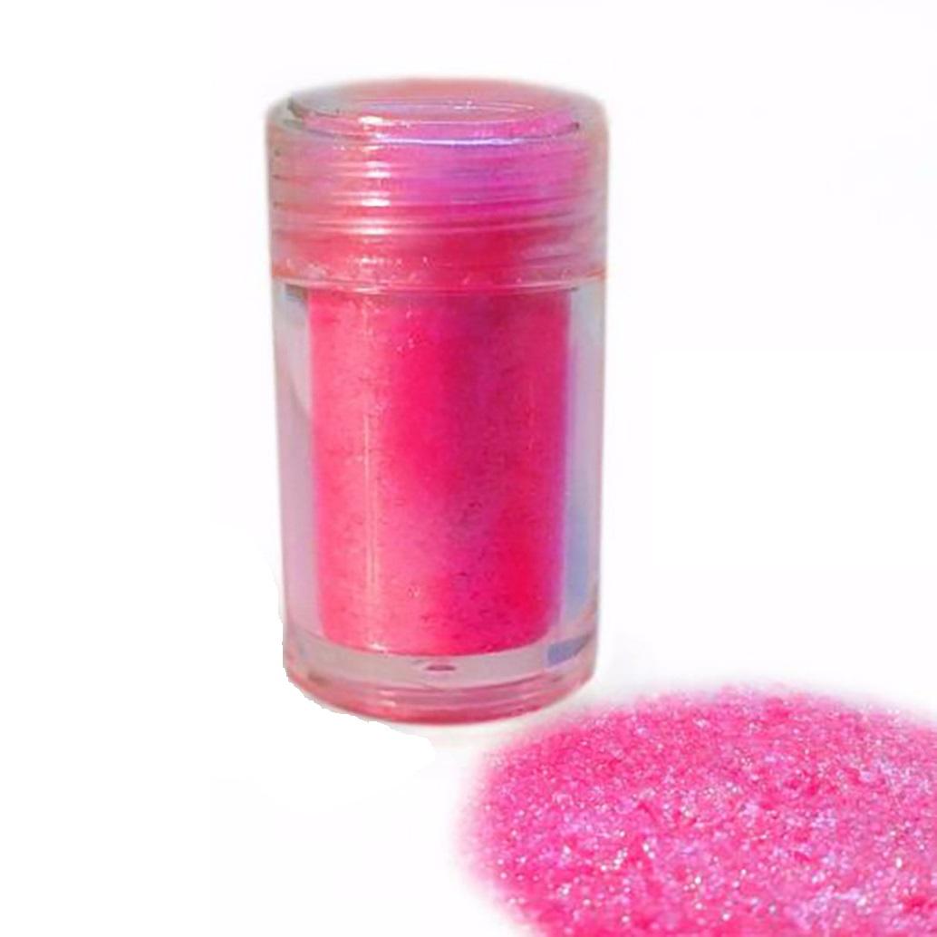 Spiselig glitter - Mørk rosa
