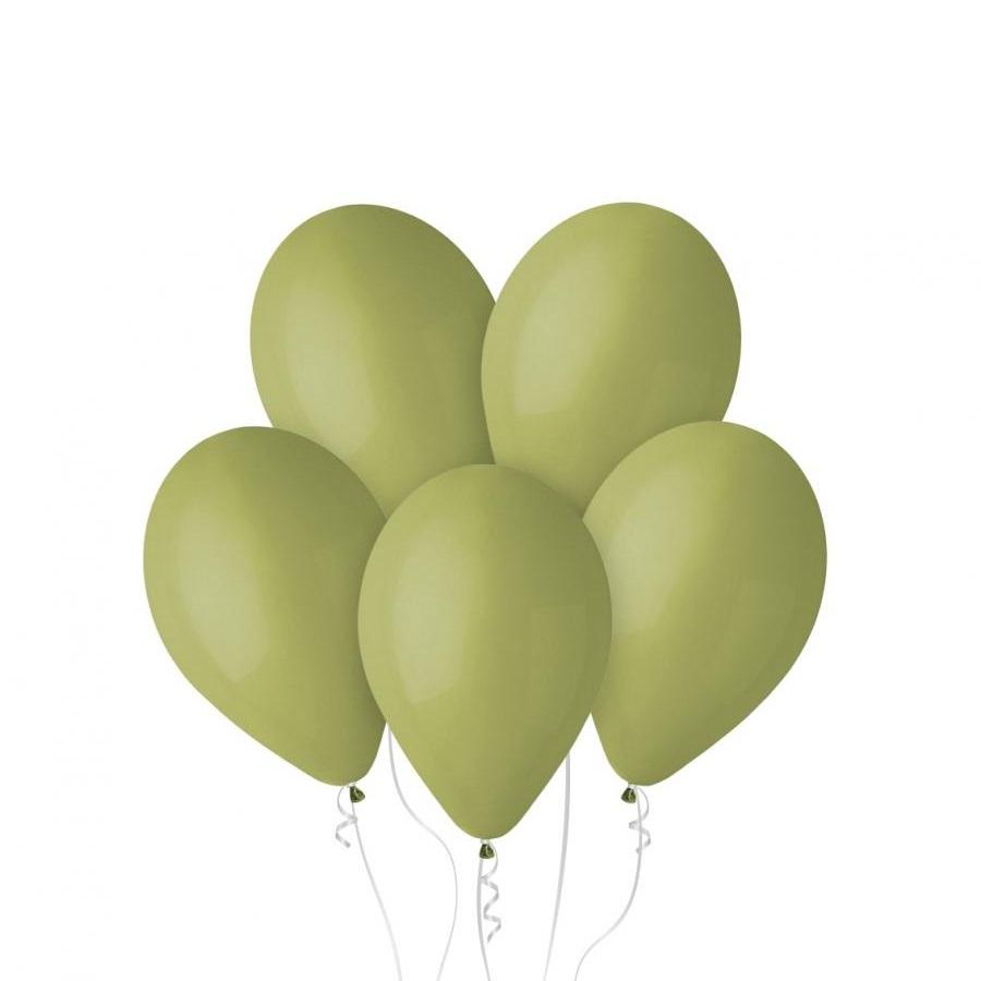 Ballonger, olivengrønn 30 cm - 10 stk