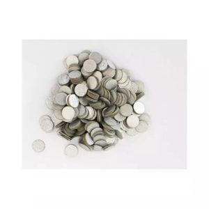 Spiselig konfetti av rispapir, metallic sølv - 750 stk