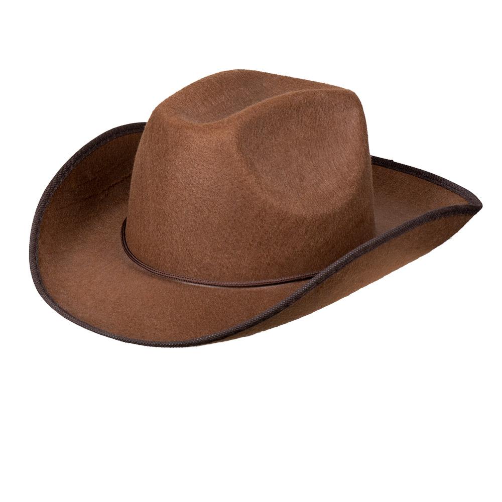 Cowboyhatt enkel - brun