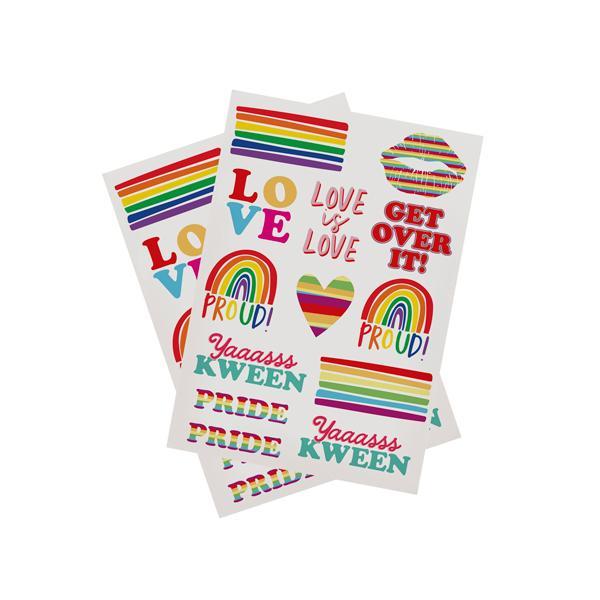 Midlertidige tatoveringer, pride - 26 stk