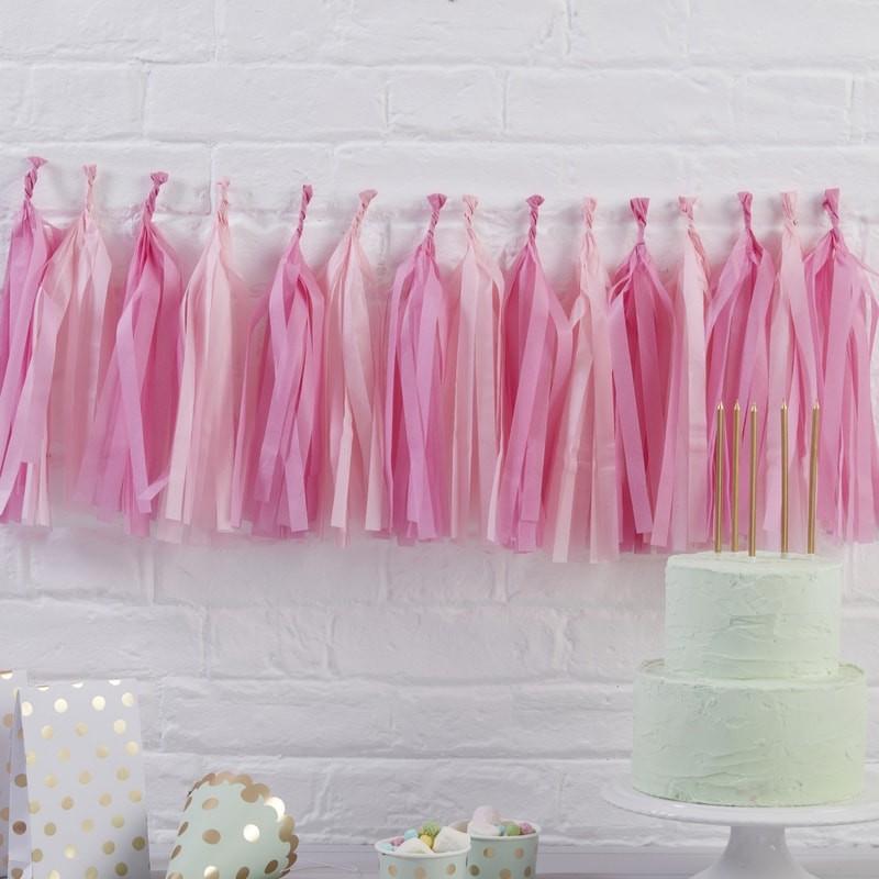 Girlander tassel - rosa