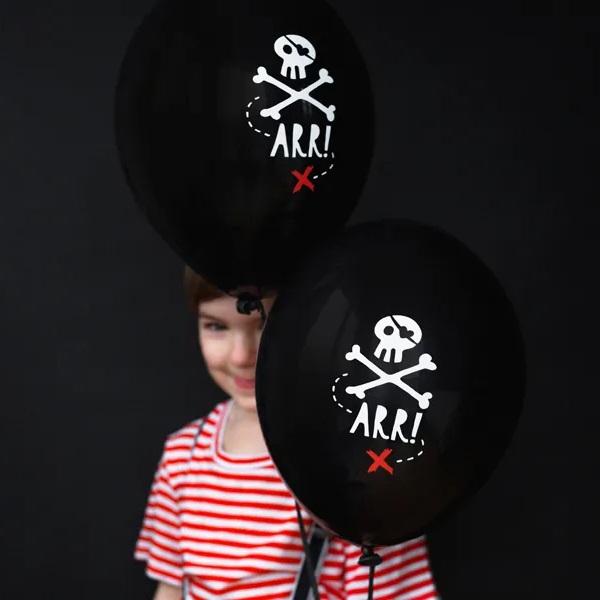 Ballonger, pirat - 6 stk