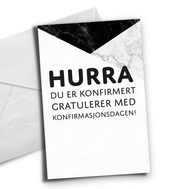 Kort konfirmant - Svart