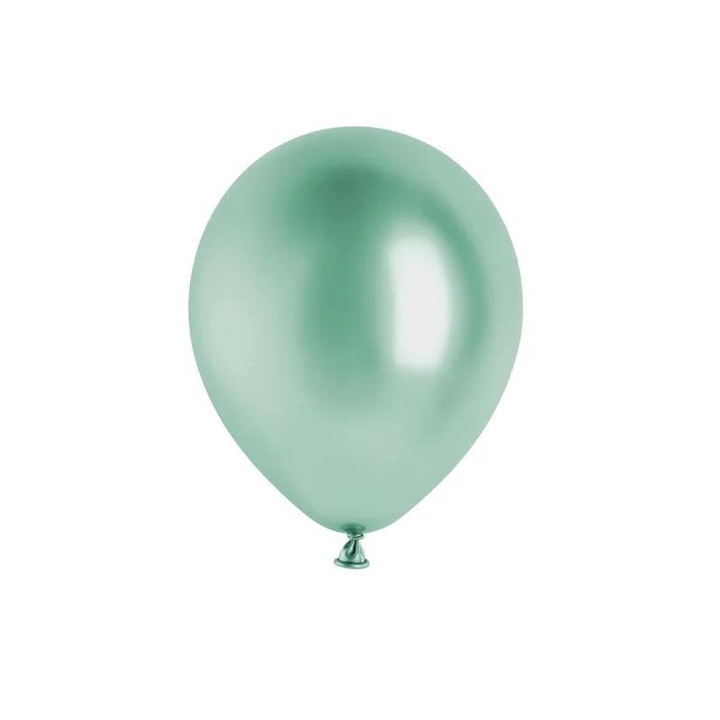 Ballonger, Skinnende grønn - 10 stk