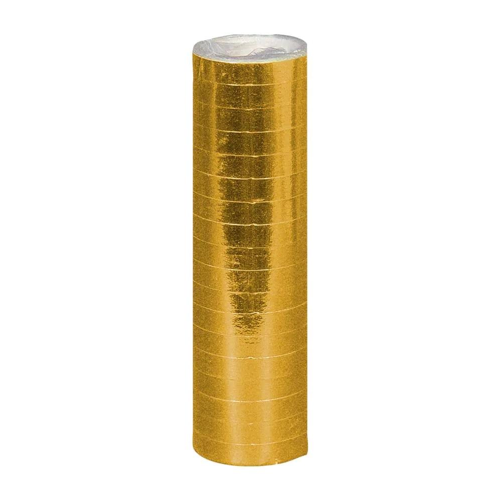 Serpentiner, metallic gull - 1 pk
