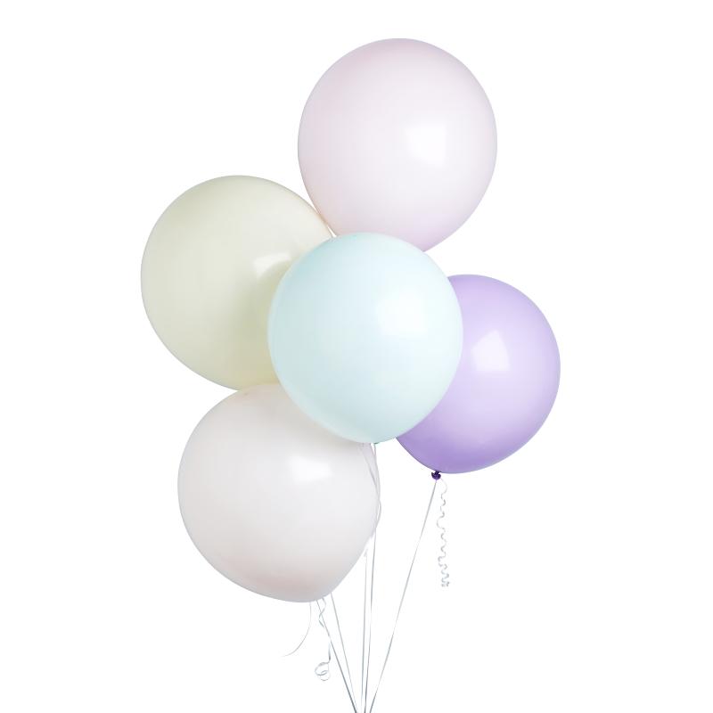 Ballongmiks XL, pastell - 5 stk
