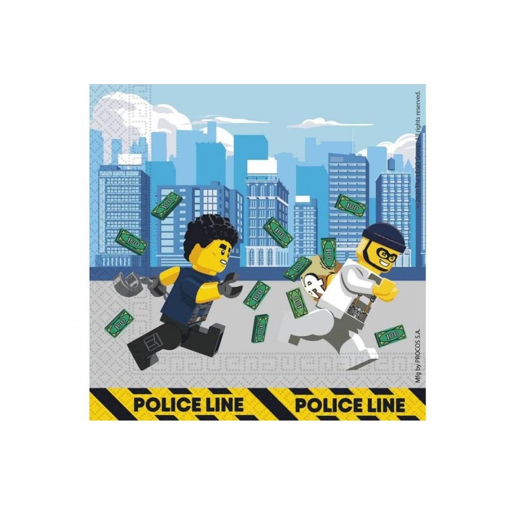 Servietter lunsj, lego city - 20 stk