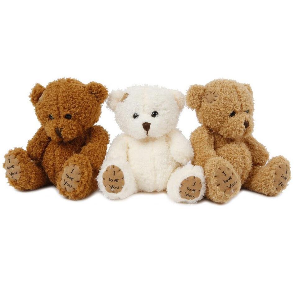 Sittende bamse 18 cm - 1 stk