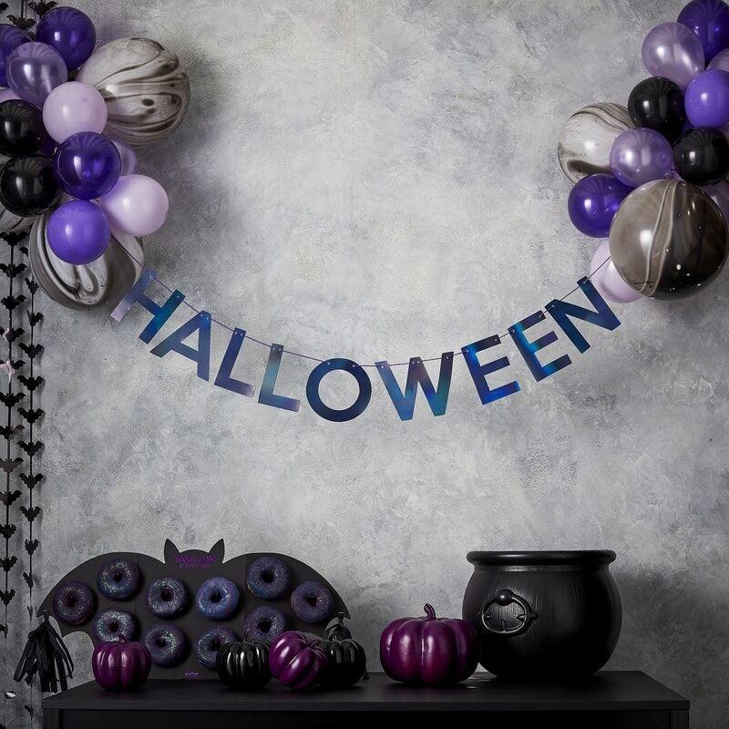 Dekorpakke, ballonger og banner - halloween
