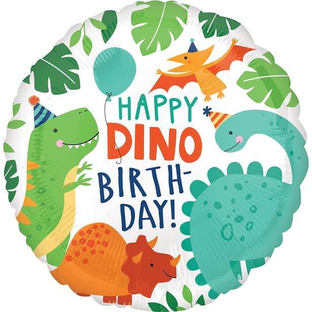 Folieballong - Happy Dino Birthday