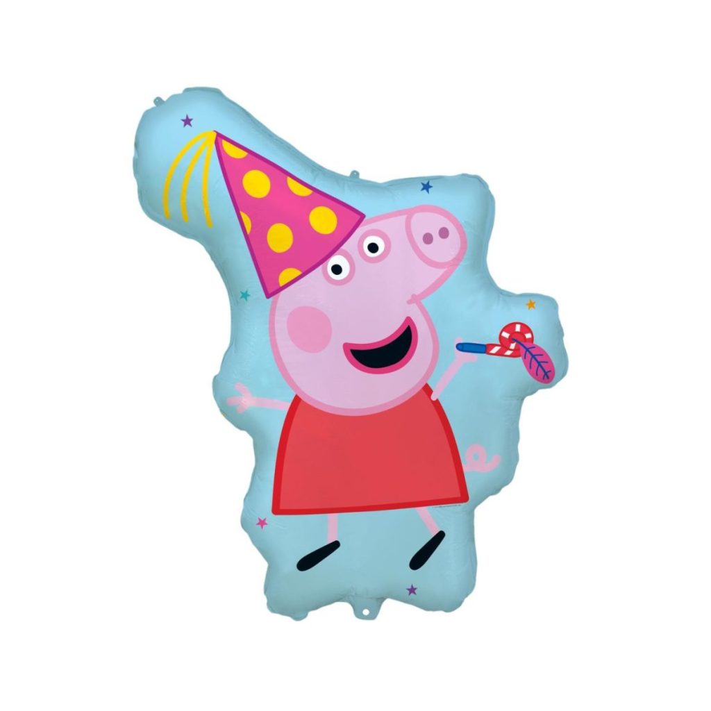Folieballong, stor silhuette Peppa gris - 85cm