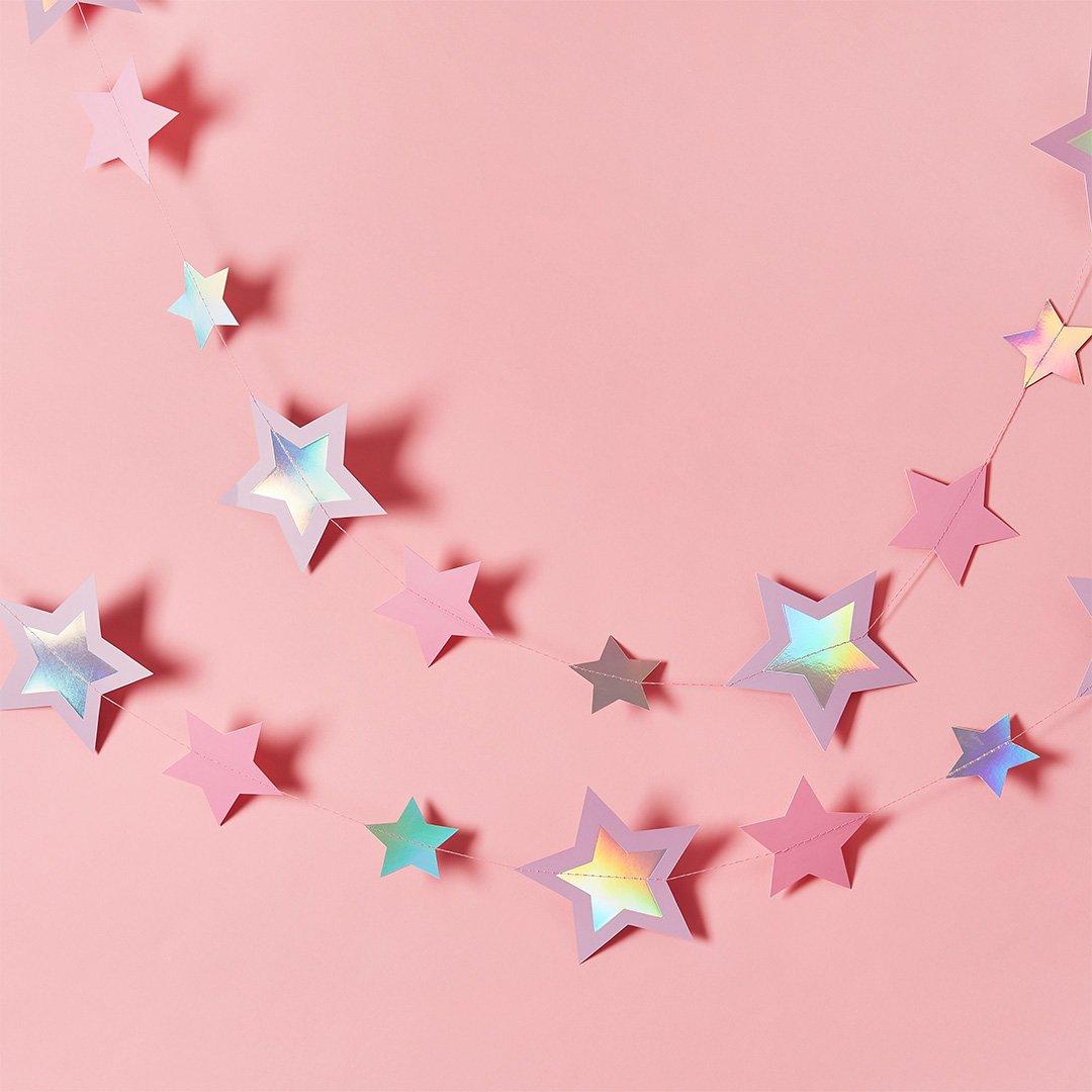 Banner, stjerner, Rosa- 5 m