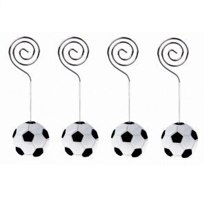 Bordpynt med bildeholder, Fotball - 4 stk