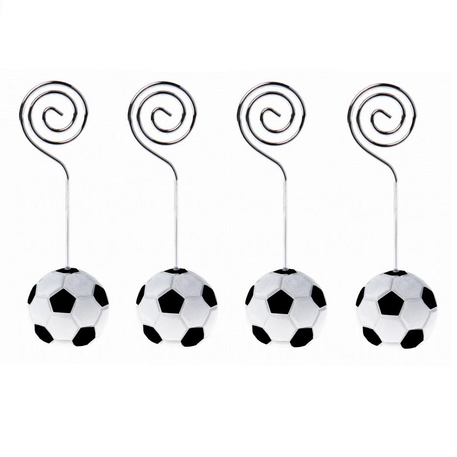 Bordpynt med bildeholder, Fotball - 4 stk