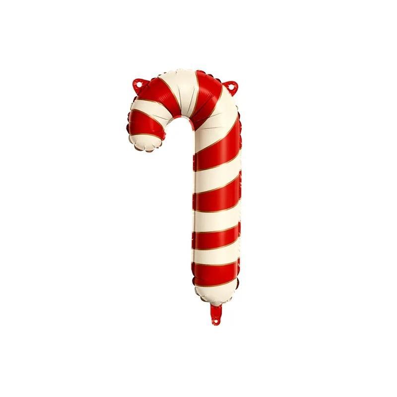 Folieballong, Liten Polkagris stang - 31 cm