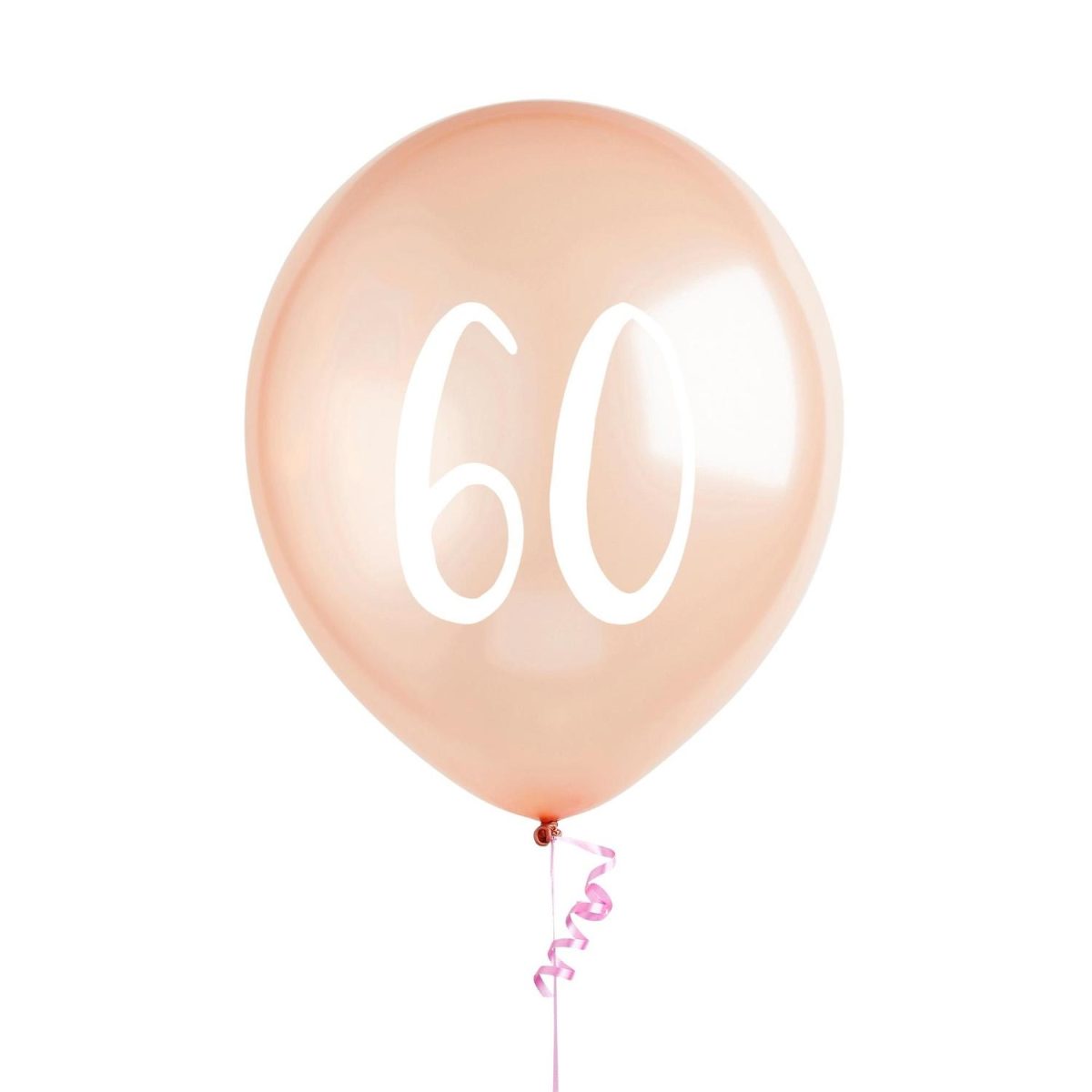 Ballonger metallic fersken 60 - 5 stk