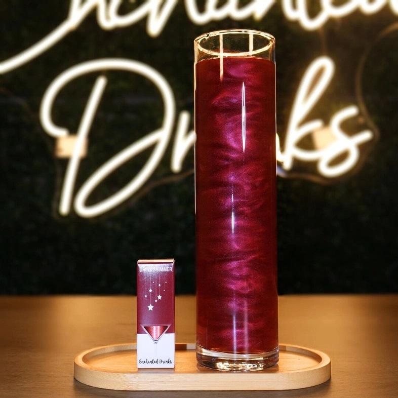 Drinkglitter - Burgunder rød