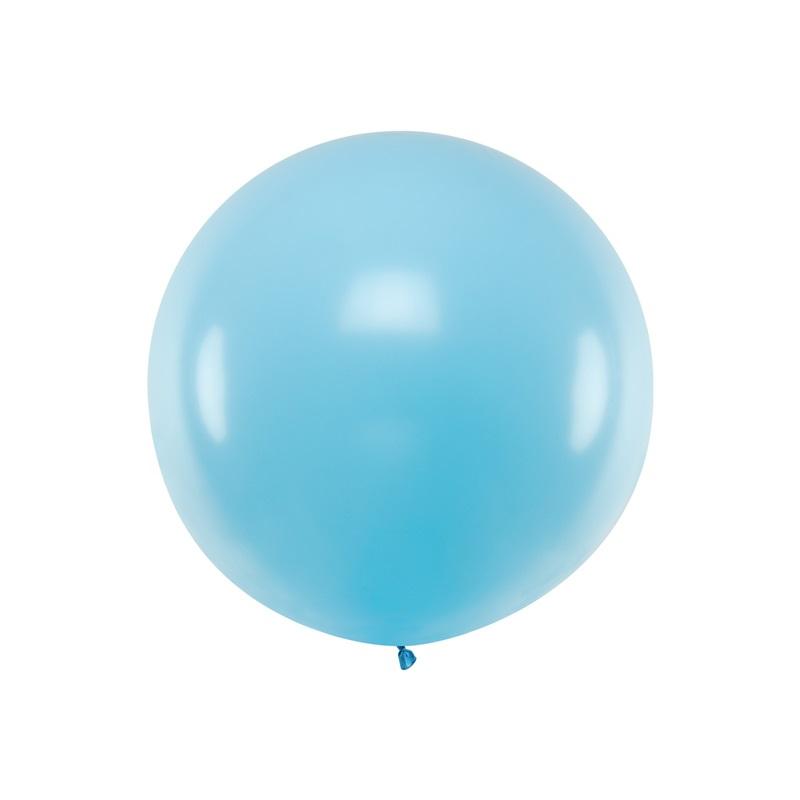 Gigantisk ballong, pastell 100 cm - Lys blå