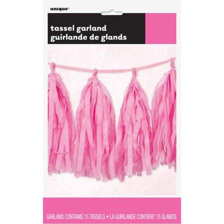 Girlander tassel, ferdigmontert - rosa